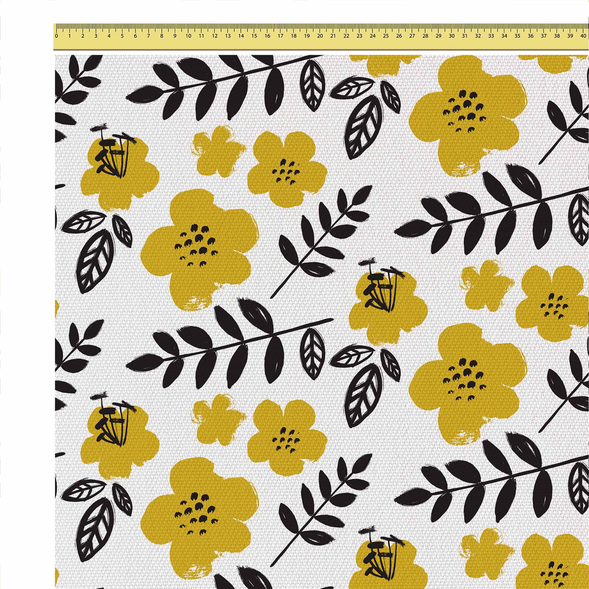 Painted Yellow Flower
