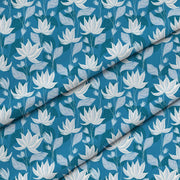 Blue Water Lily-Mikrofibra Płaska