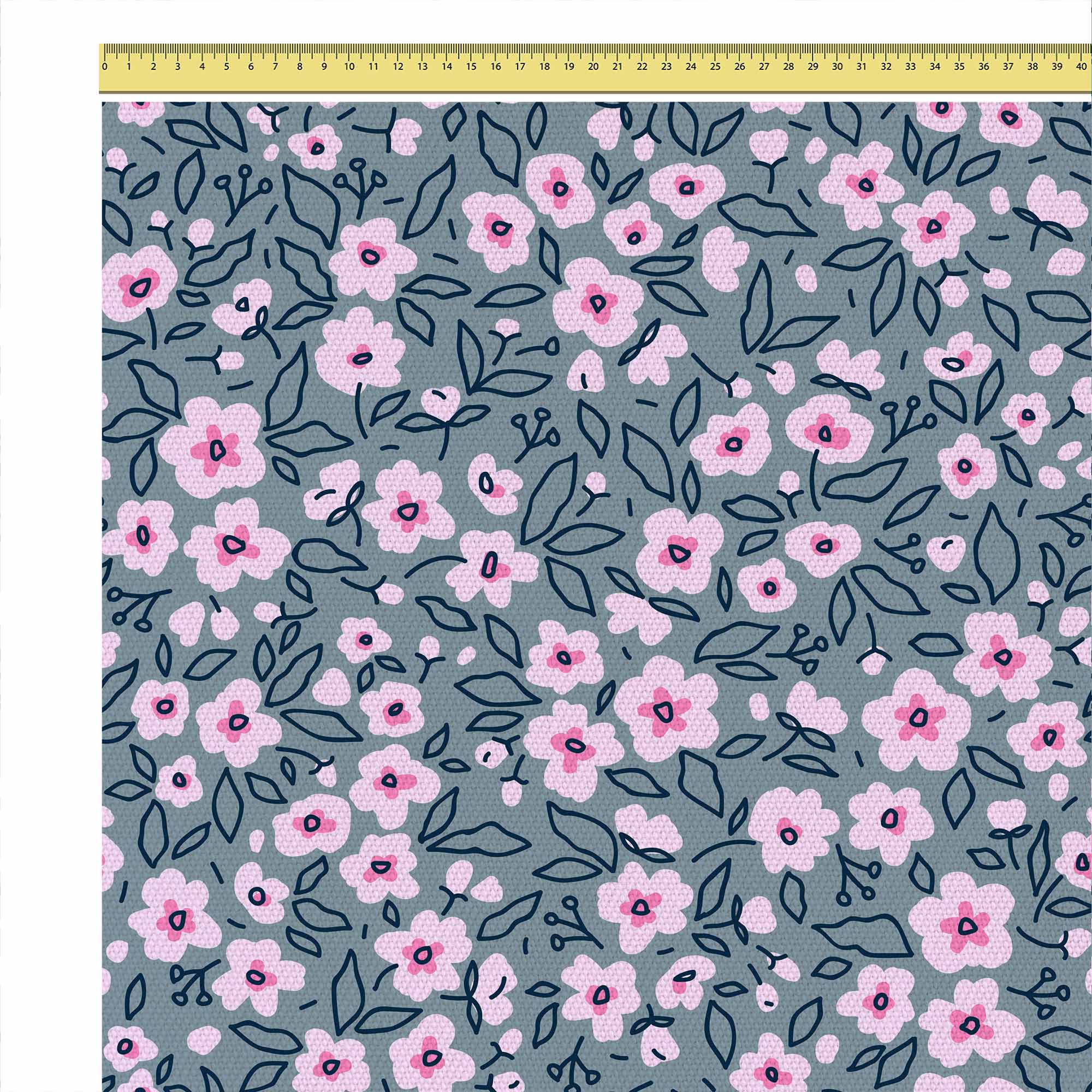 Small Pink Flowers-Velvet