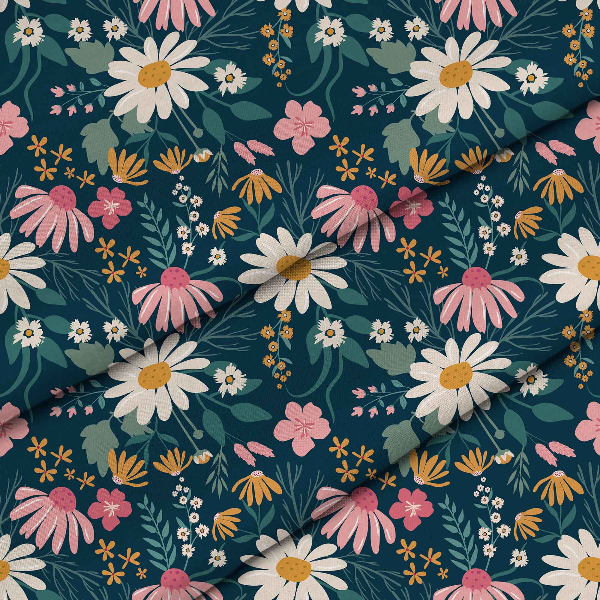Daisy Meadow-Tablecloth Fabric