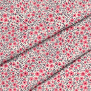 Small Pink Flowers-Flat Microfiber