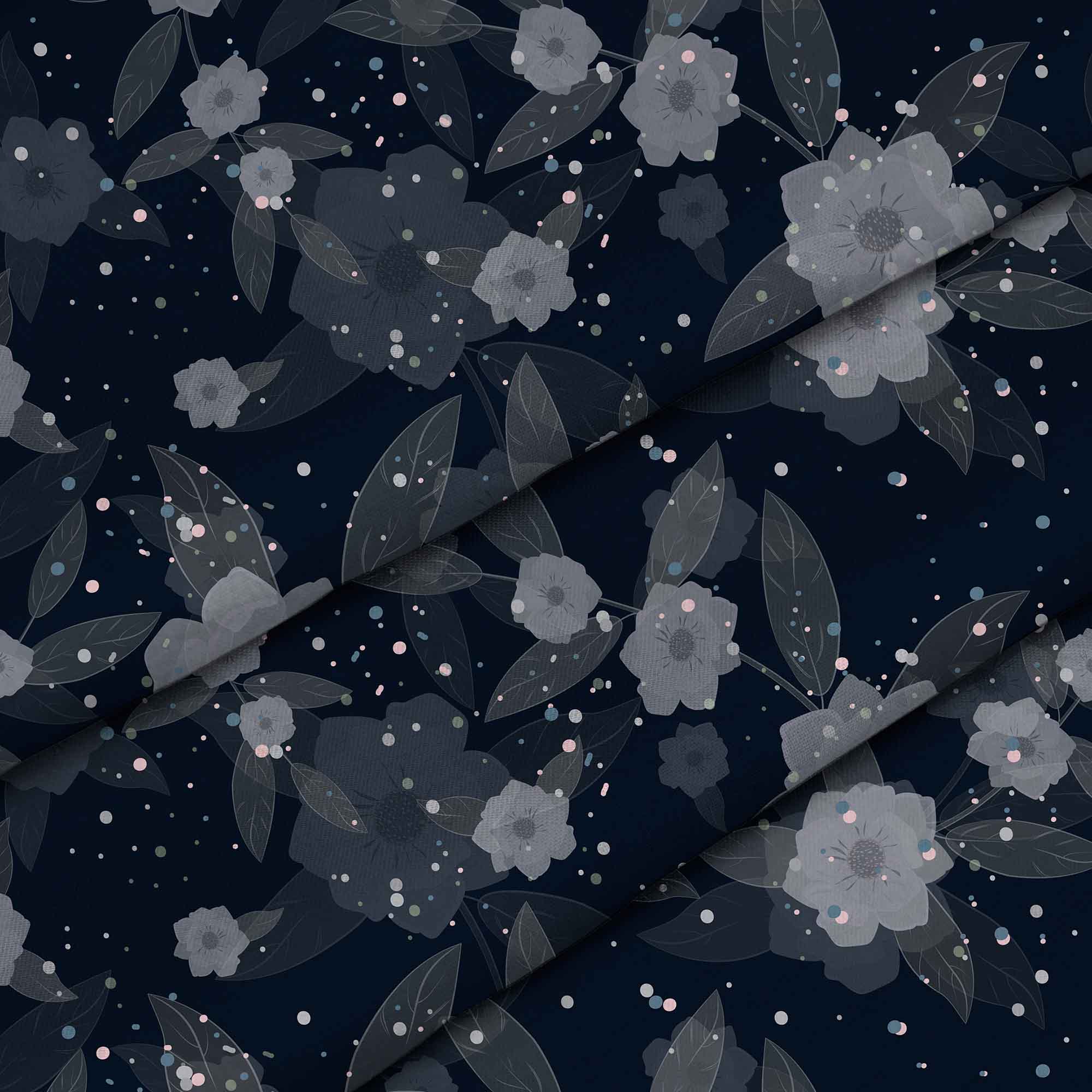 Fantasy Blumen-Tischdeckenstoff