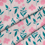 Delicate Pink Flowers-Tkanina Obrusowa