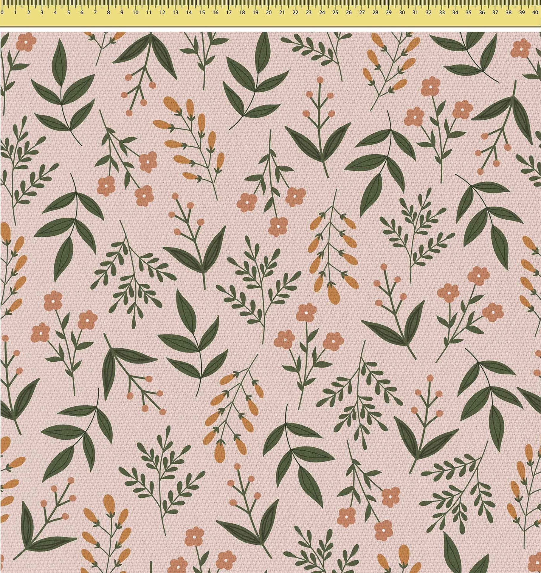 Botanical Beige Pattern-Velvet