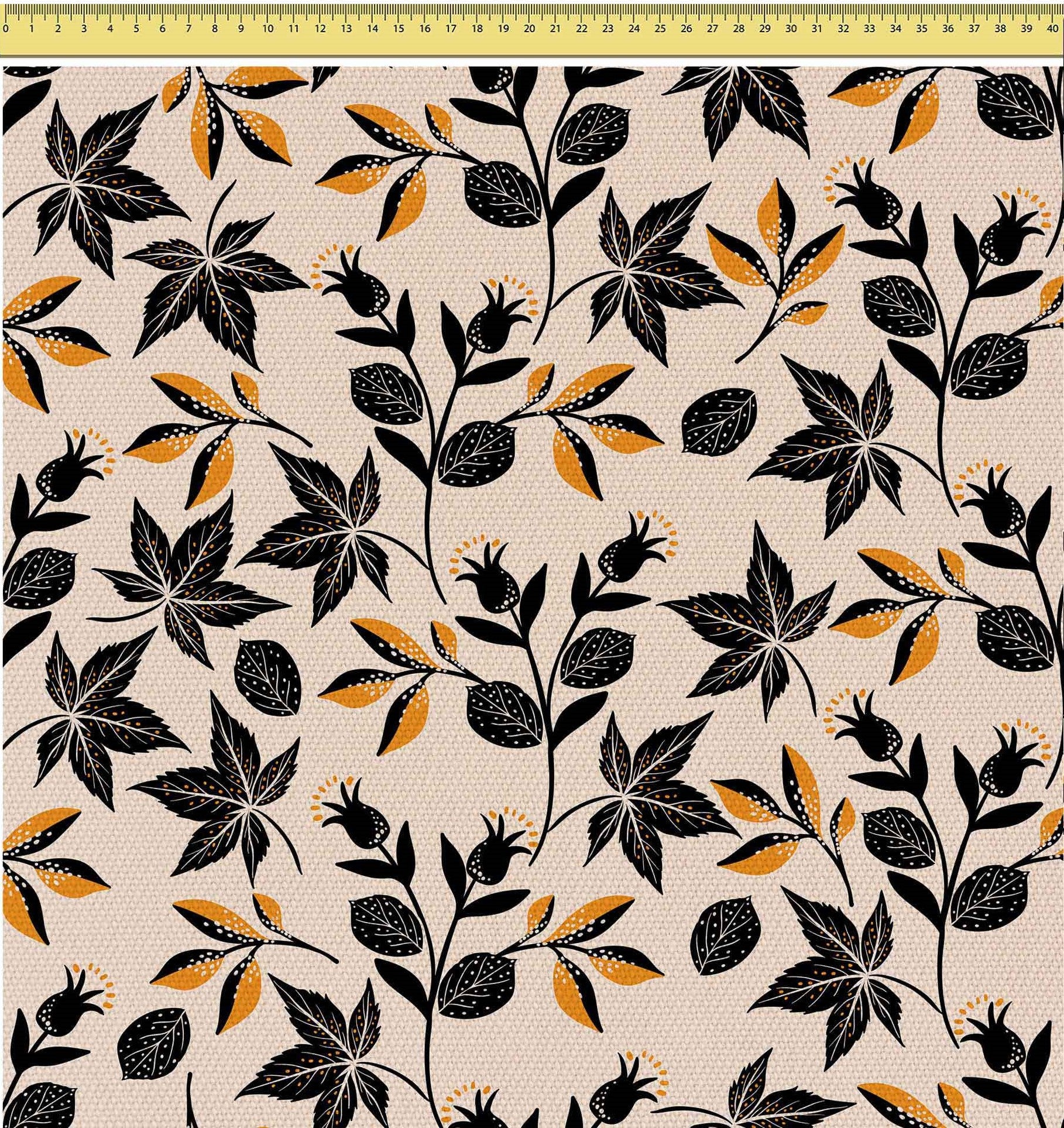 Cozy Autumn Leaves-Tkanina Obrusowa