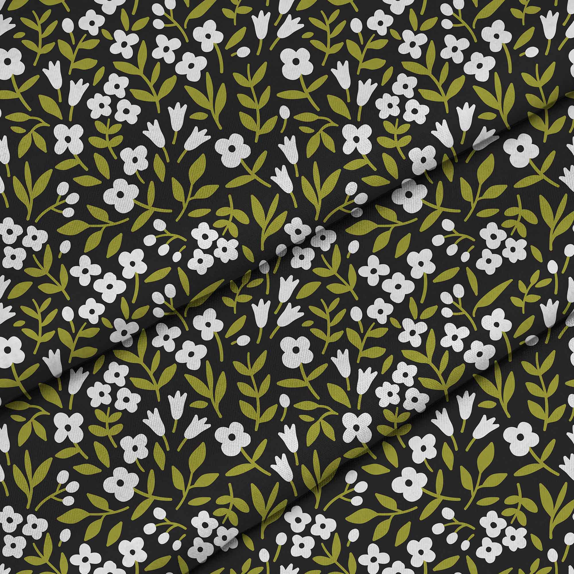 White Flower Meadow-Velvet