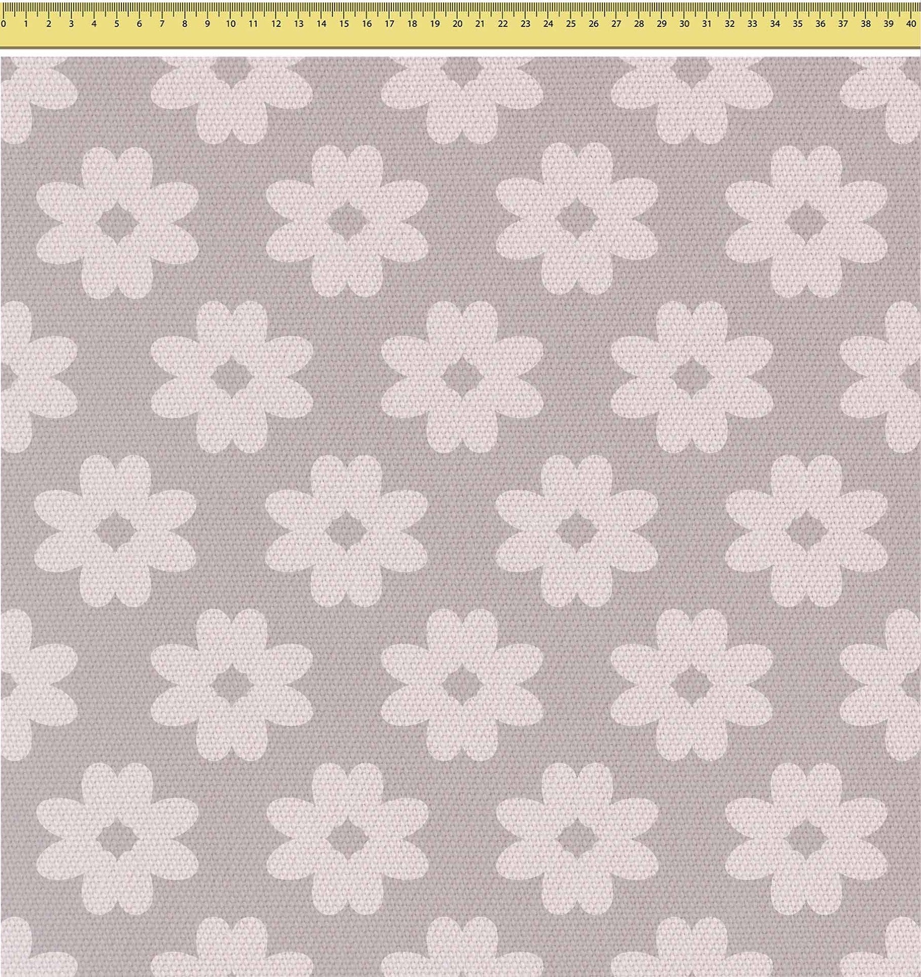 Daisies on Grey-Tkanina Obrusowa