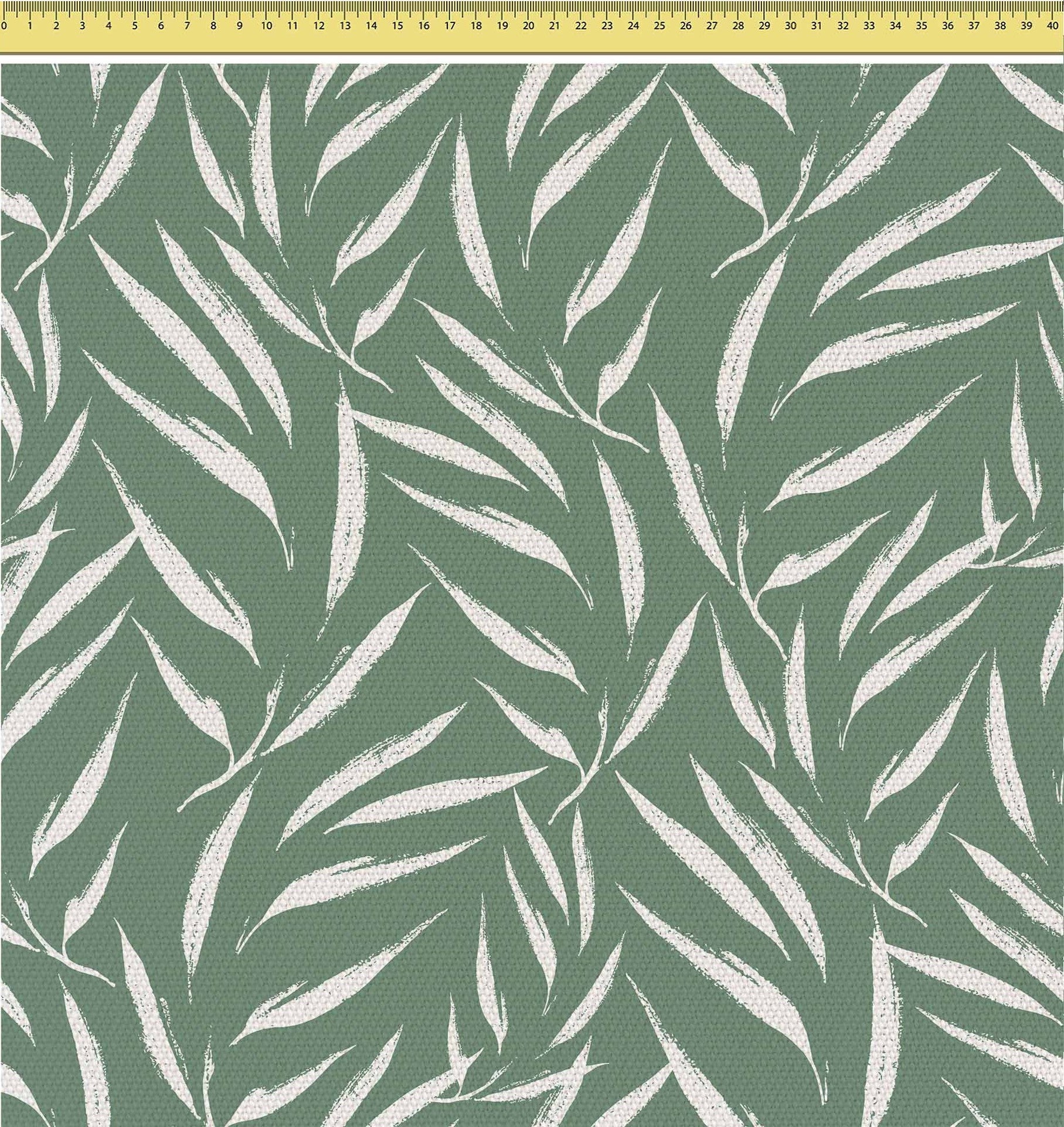 Abstract Brush Leaves-Tkanina Obrusowa