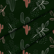 Cactus Doodles-Tkanina Obrusowa