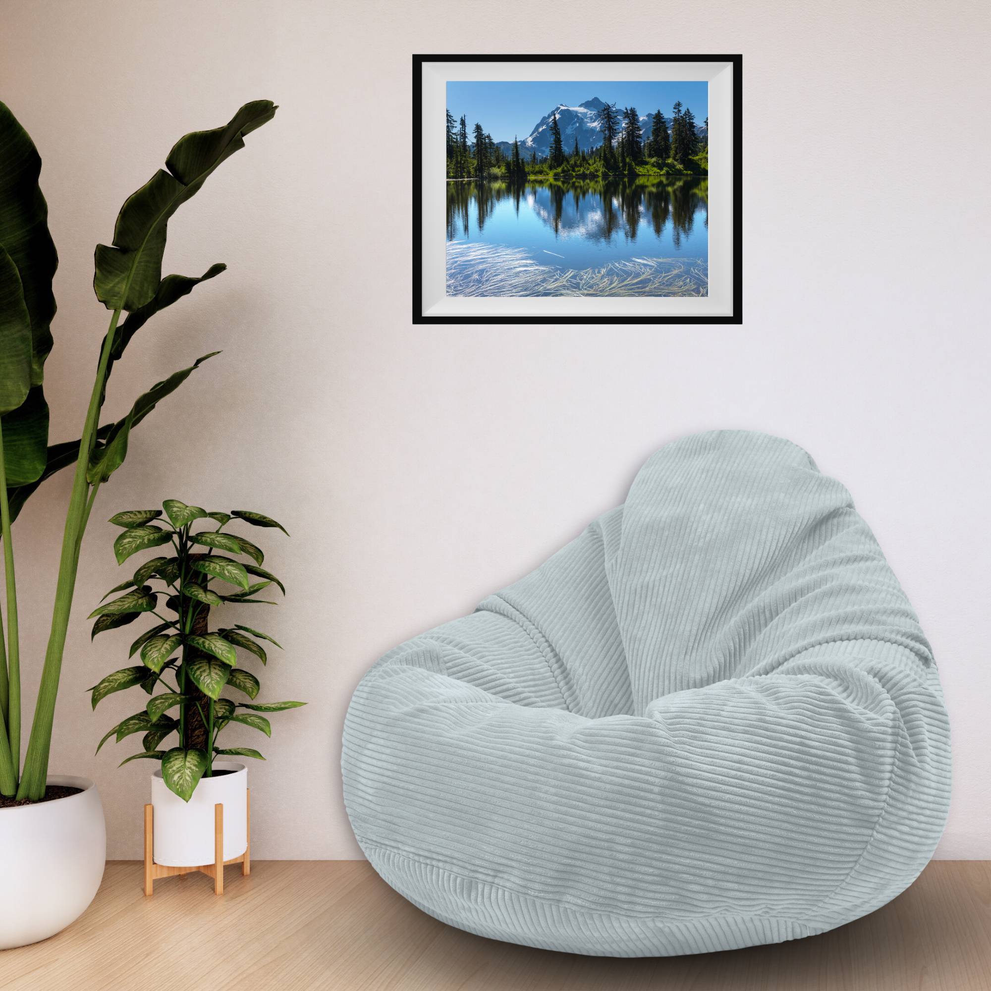 Puf Paradise z Podnóżkiem Green Lily