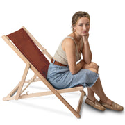 Holzliegestuhl Lincoln Indian Tan
