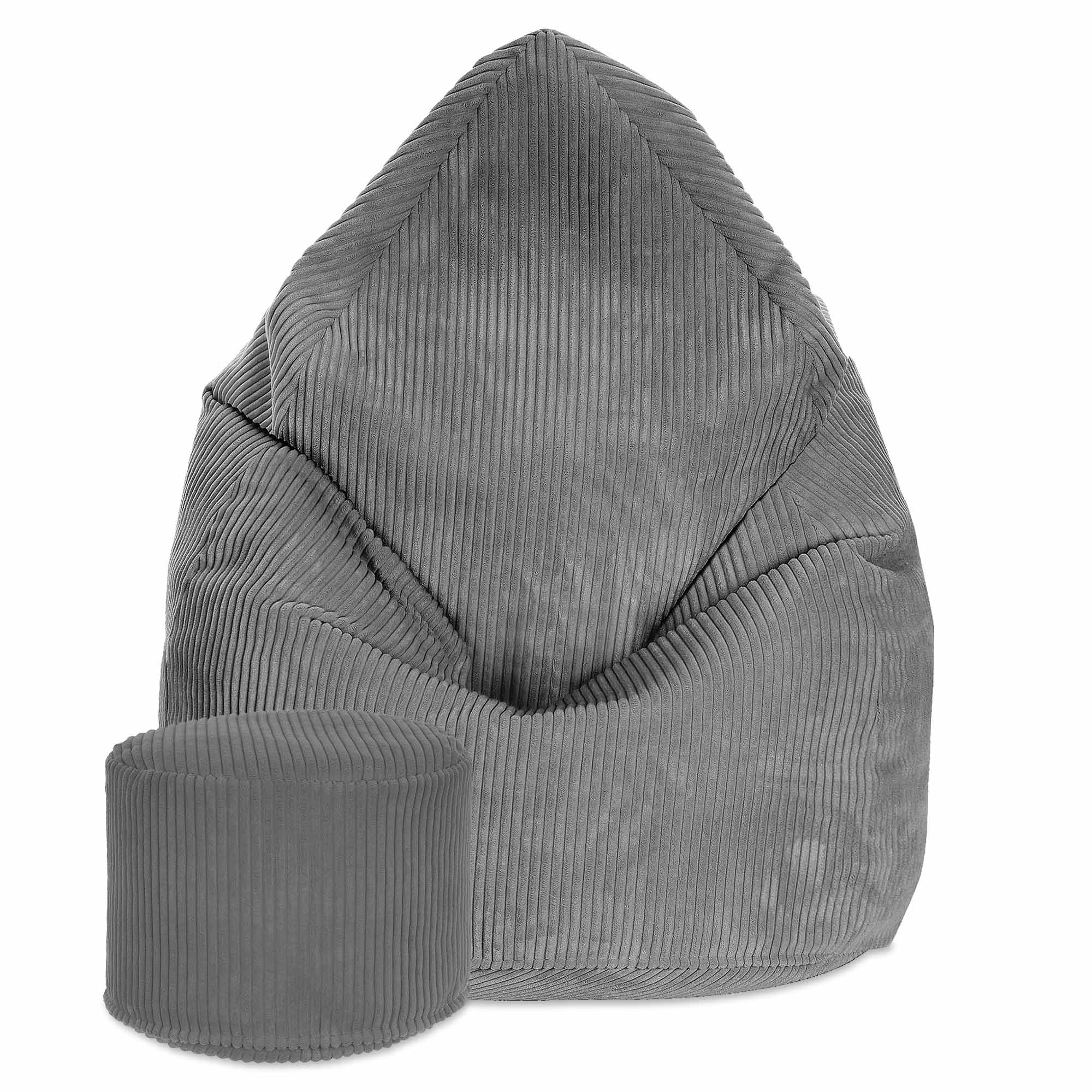 Puf okrągły podnóżek Lincoln Frost Gray