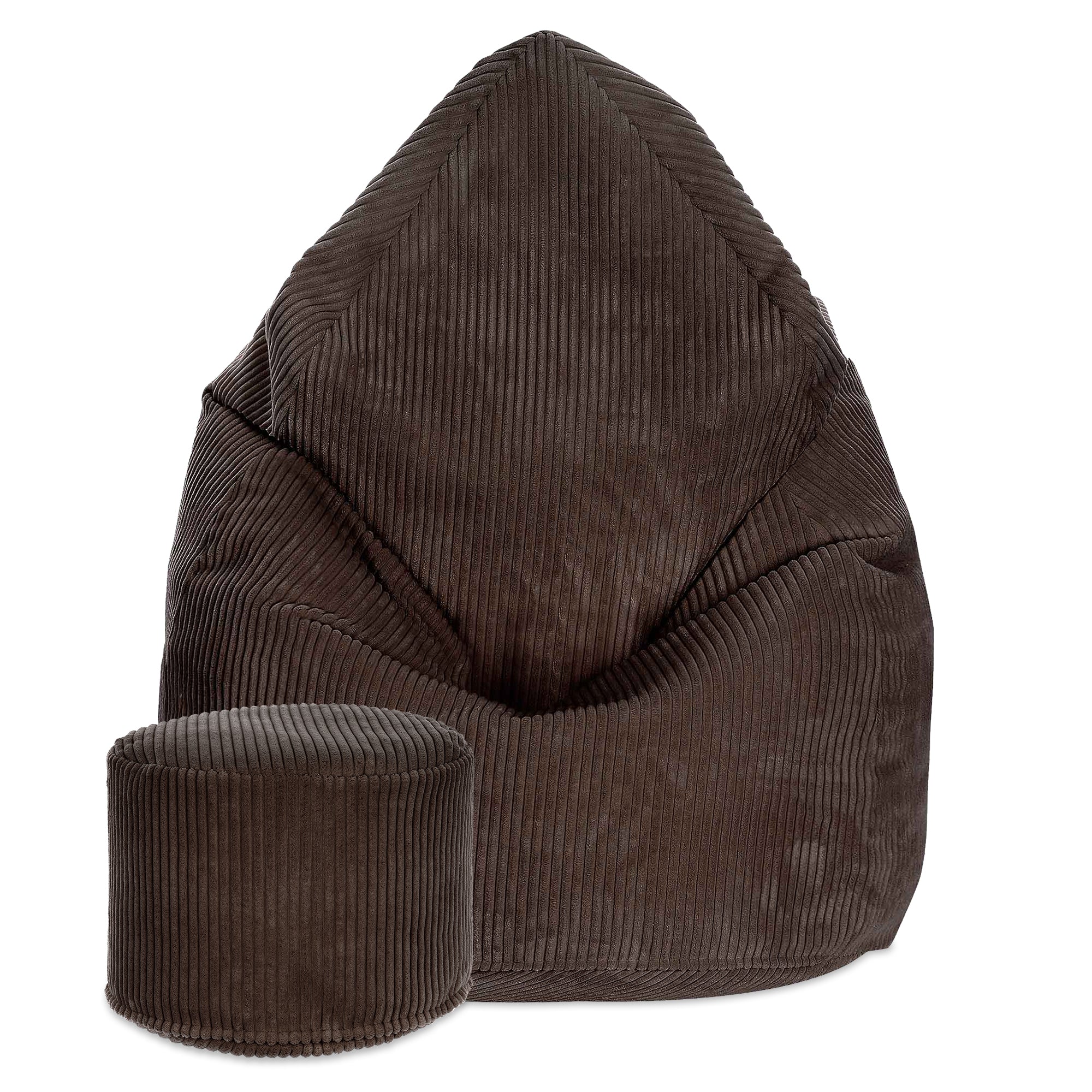 Puf okrągły podnóżek Lincoln Dark Chocolate-M