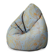 Sedací vak Pearshape Dreaming Flowers-S-Velvet