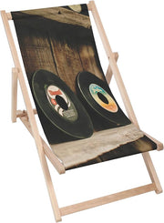 Leżak drewniany Vinyl Records