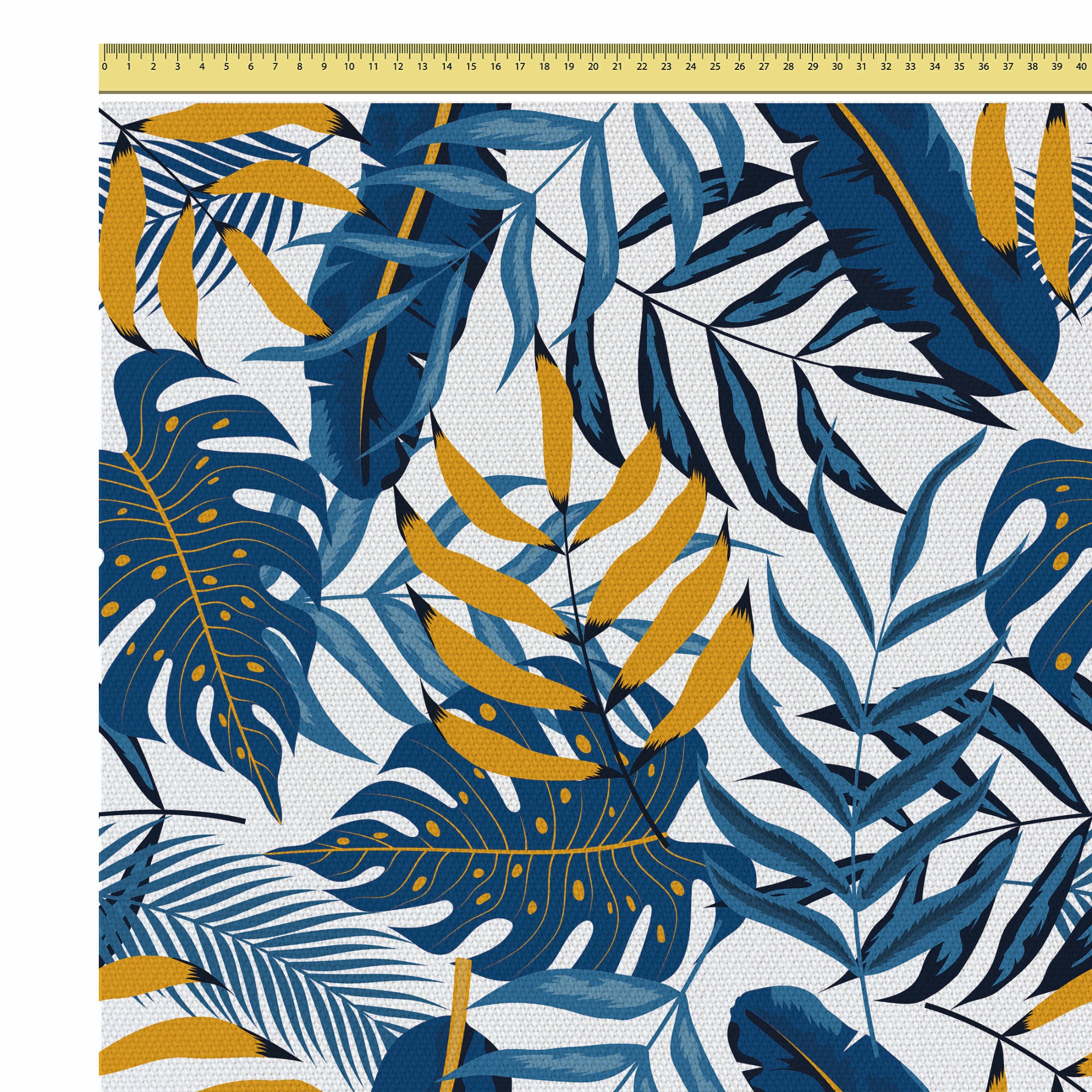 Blue Gold Leaves-Oxford