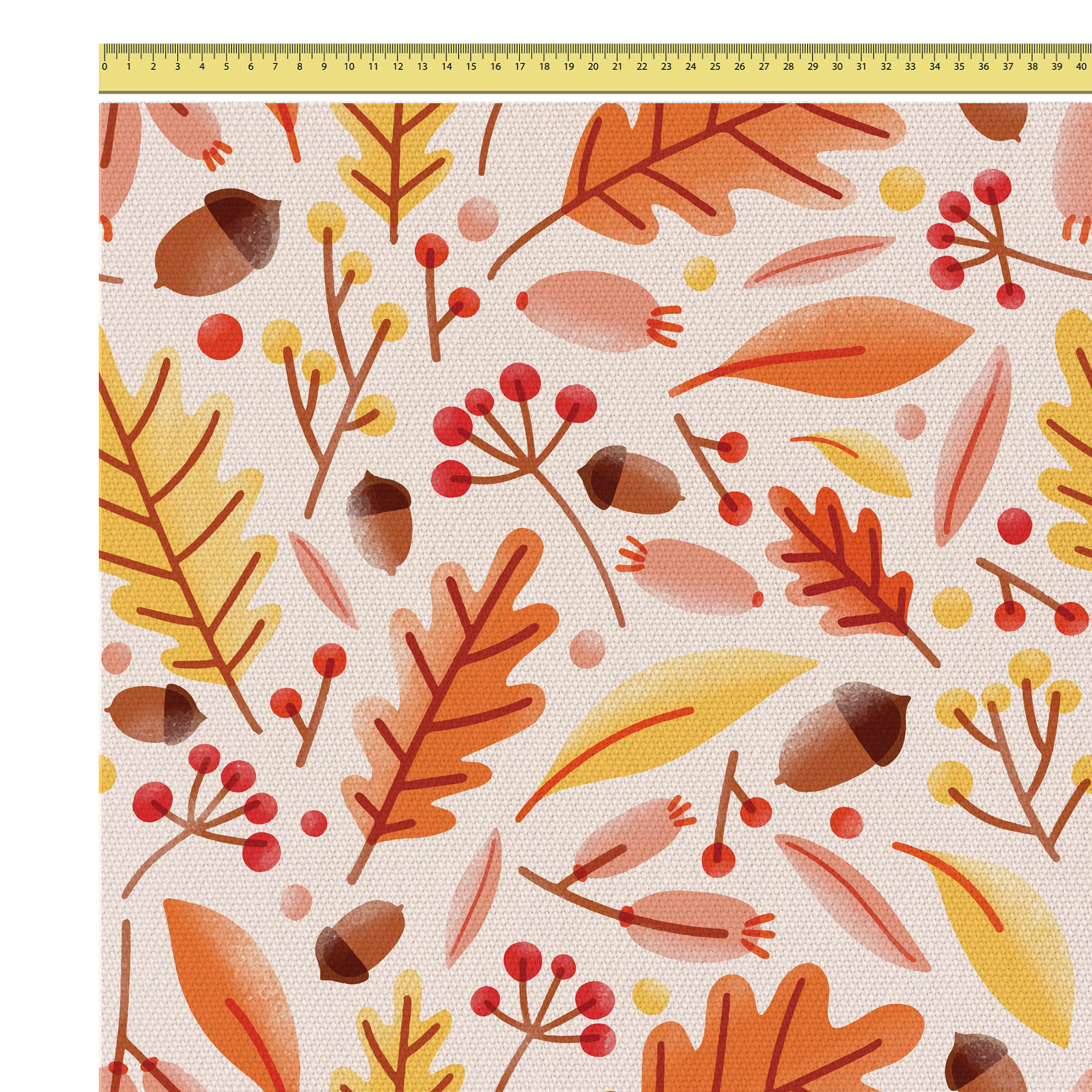Autumn Leaves-Mikrofibra Płaska
