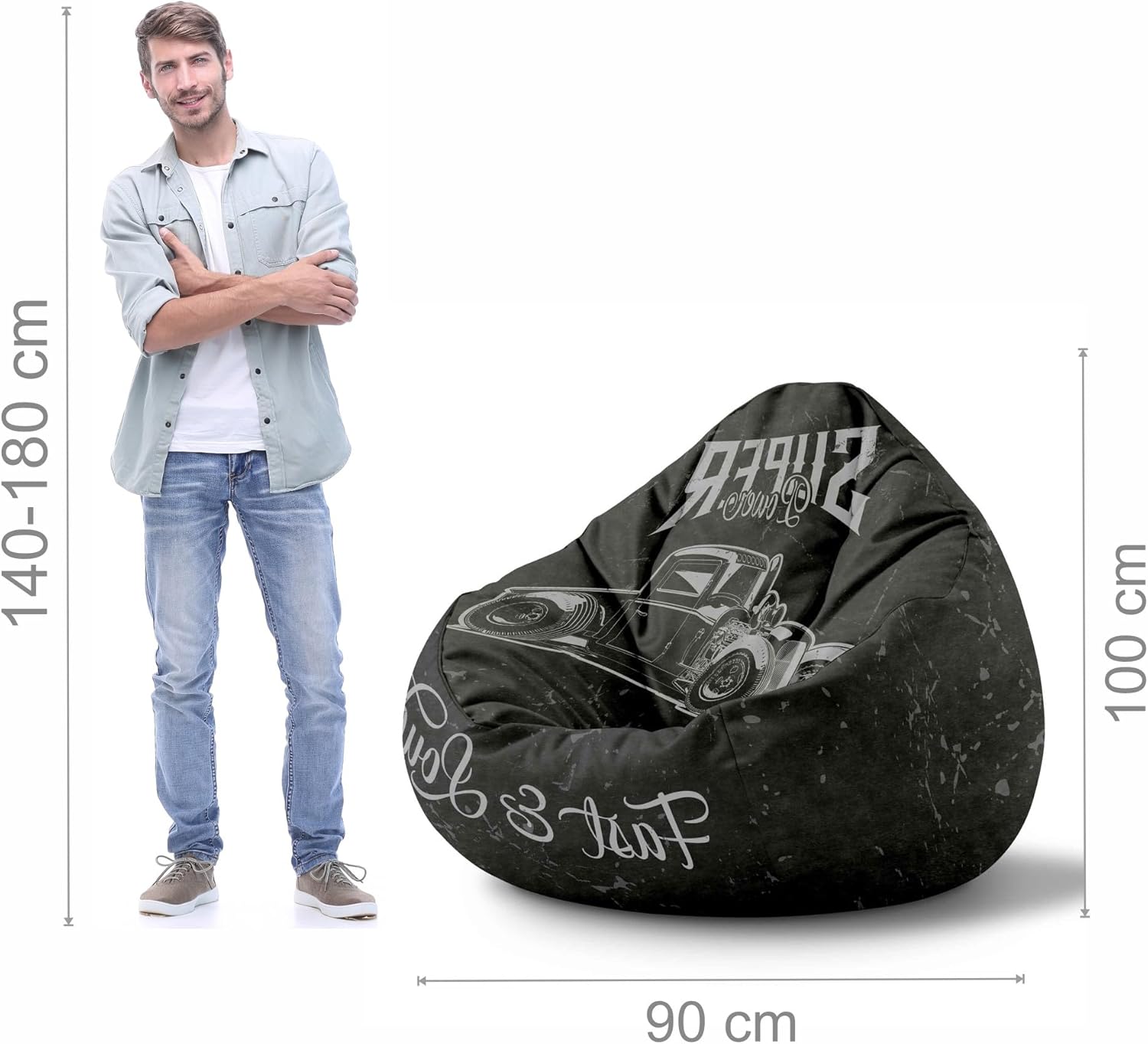 Puf Paradise z Podnóżkiem Super Power