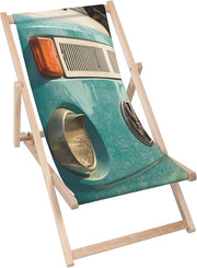 Dřevěné lehátko Blue Camper