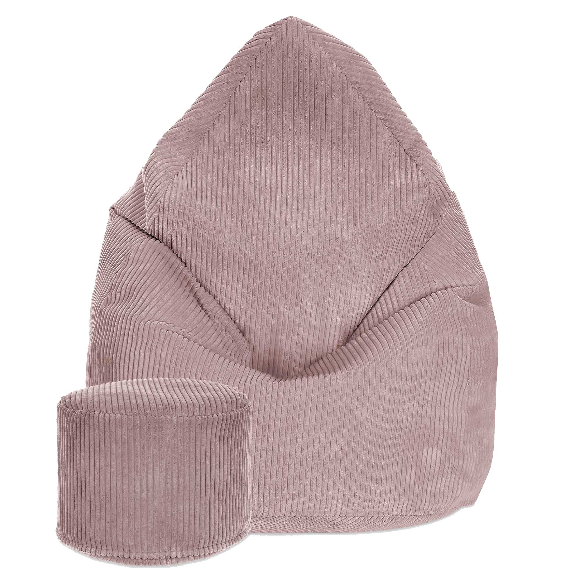 Puf okrągły podnóżek Lincoln Silver Pink-M