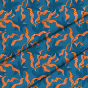 Modern Leaves and Flowers-Flat Microfiber