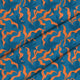Moderne Blätter und Blumen-Velours