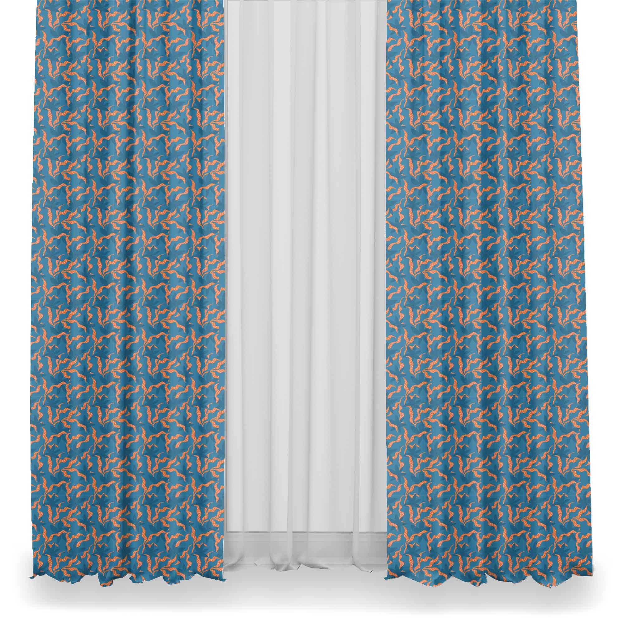 Moderne Blätter und Blumen