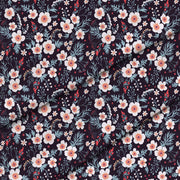 Weiße Kleine Blumen-Tischdeckenstoff