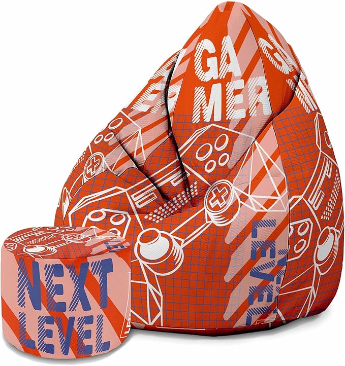 Puf Pearshape z podnóżkiem Gamer Next Level