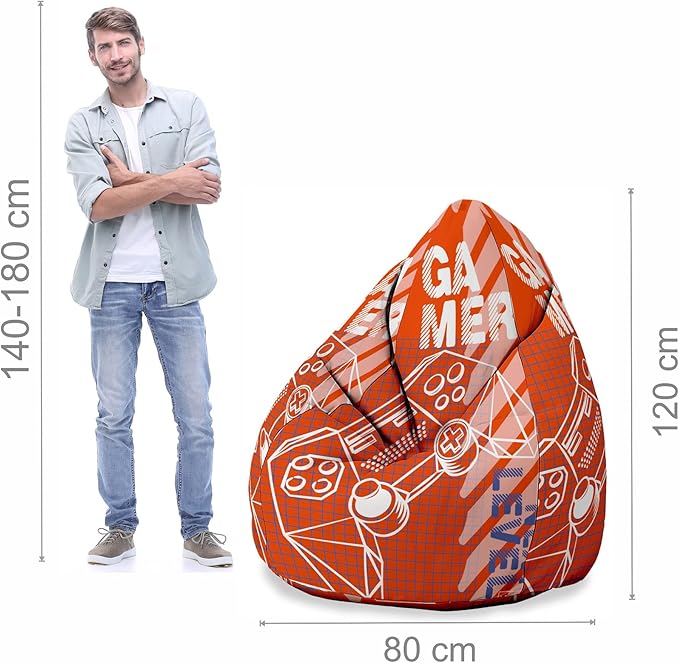 Puf Pearshape z podnóżkiem Gamer Next Level