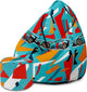 Puf Pearshape s podnožkou Color Cars-Velvet