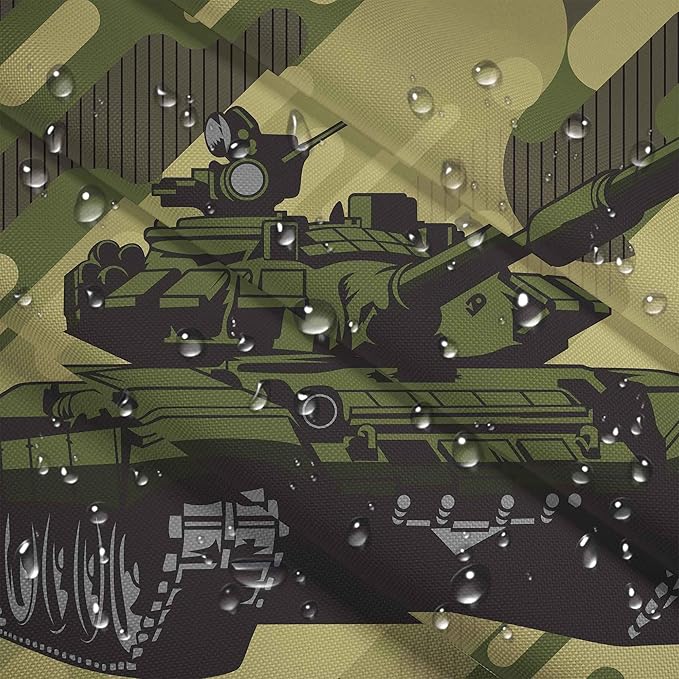 Puf Paradise z Podnóżkiem Military-Velvet