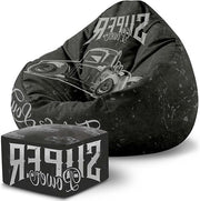 Puf Paradise z Podnóżkiem Super Power-Velvet