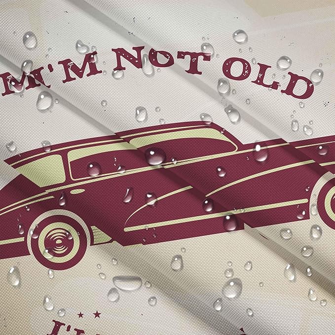 Puf Paradise z Podnóżkiem Vintage Cars-Velvet