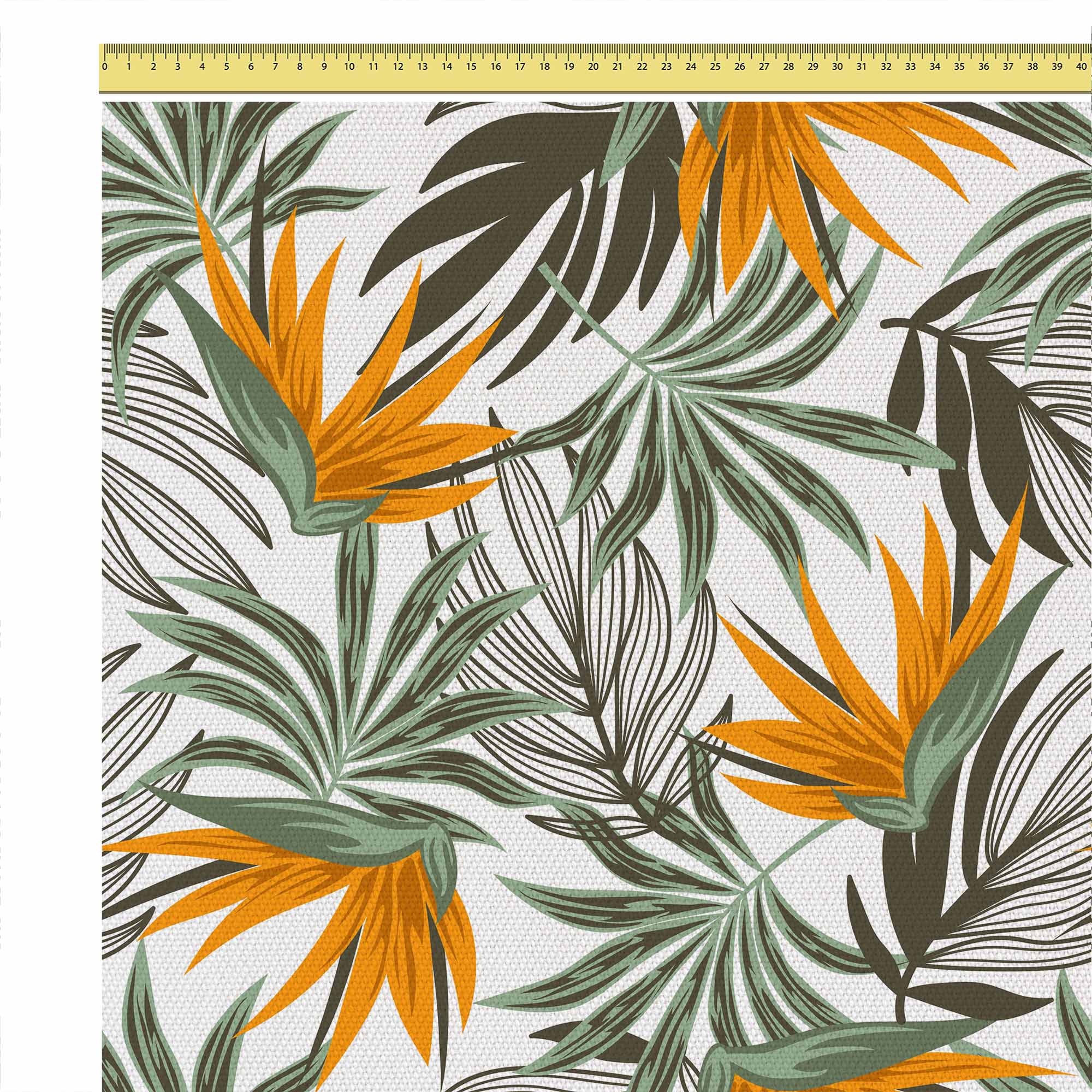 Orange Strelitzia-Flat Microfiber