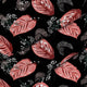 Red Tropical Ficus-Velvet