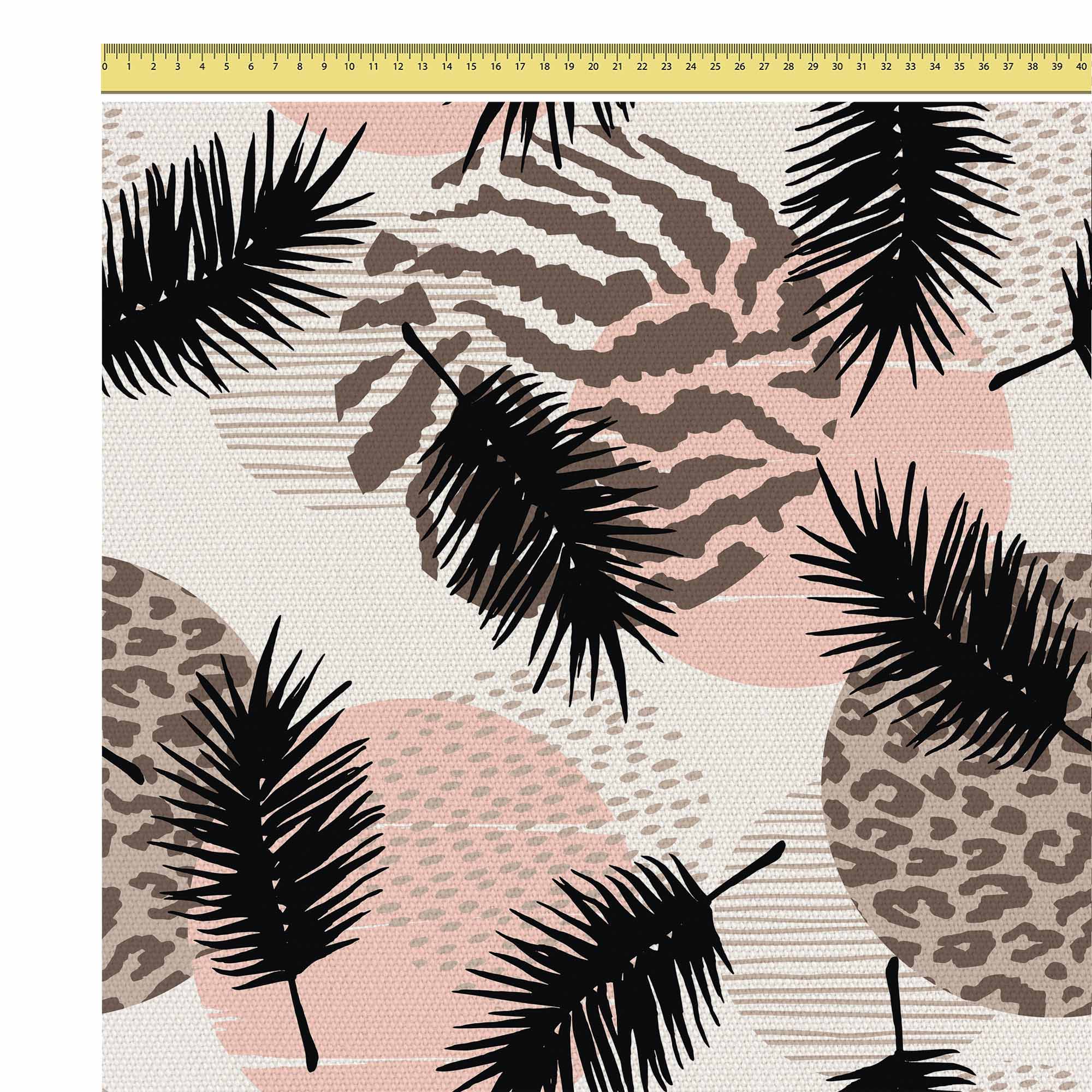 Animal and Tropical Geometric-Mikrofibra Płaska