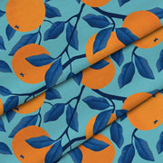 Tropical Oranges-Flat Microfiber