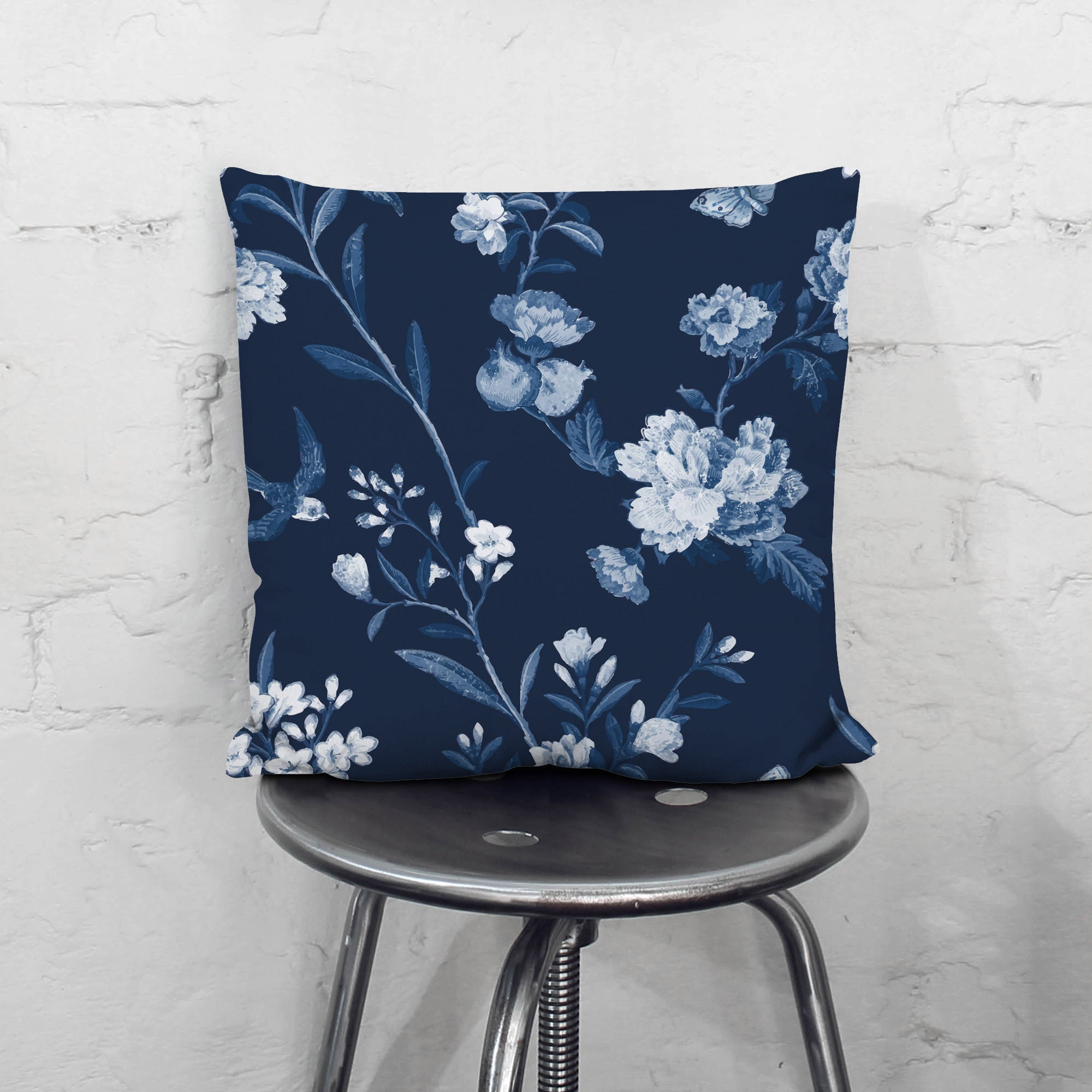 Blue Botanical-Velvet