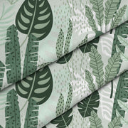 Tropical Mint Leaves Palm-Tablecloth Fabric