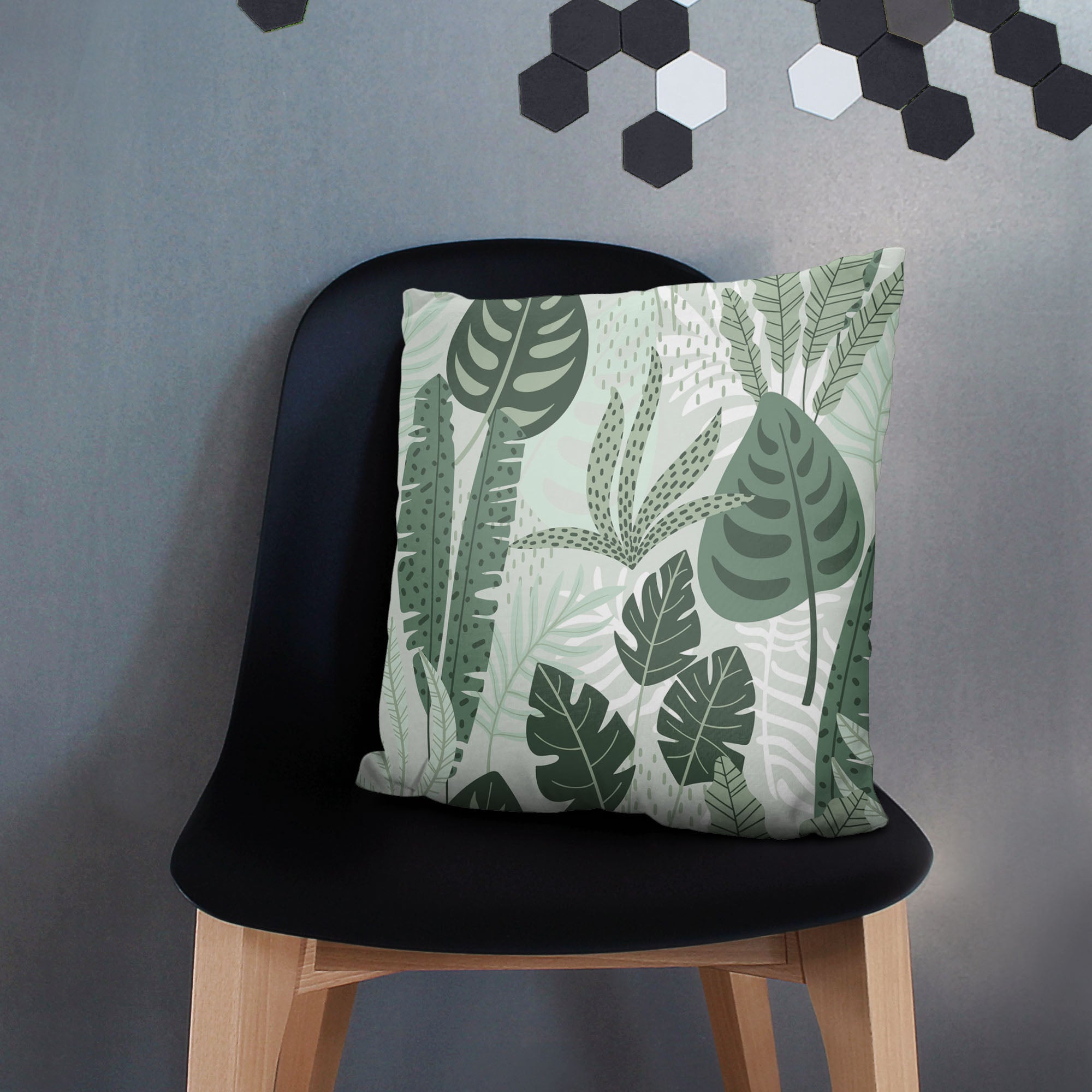 Tropical Mint Leaves Palm-Flat Microfiber