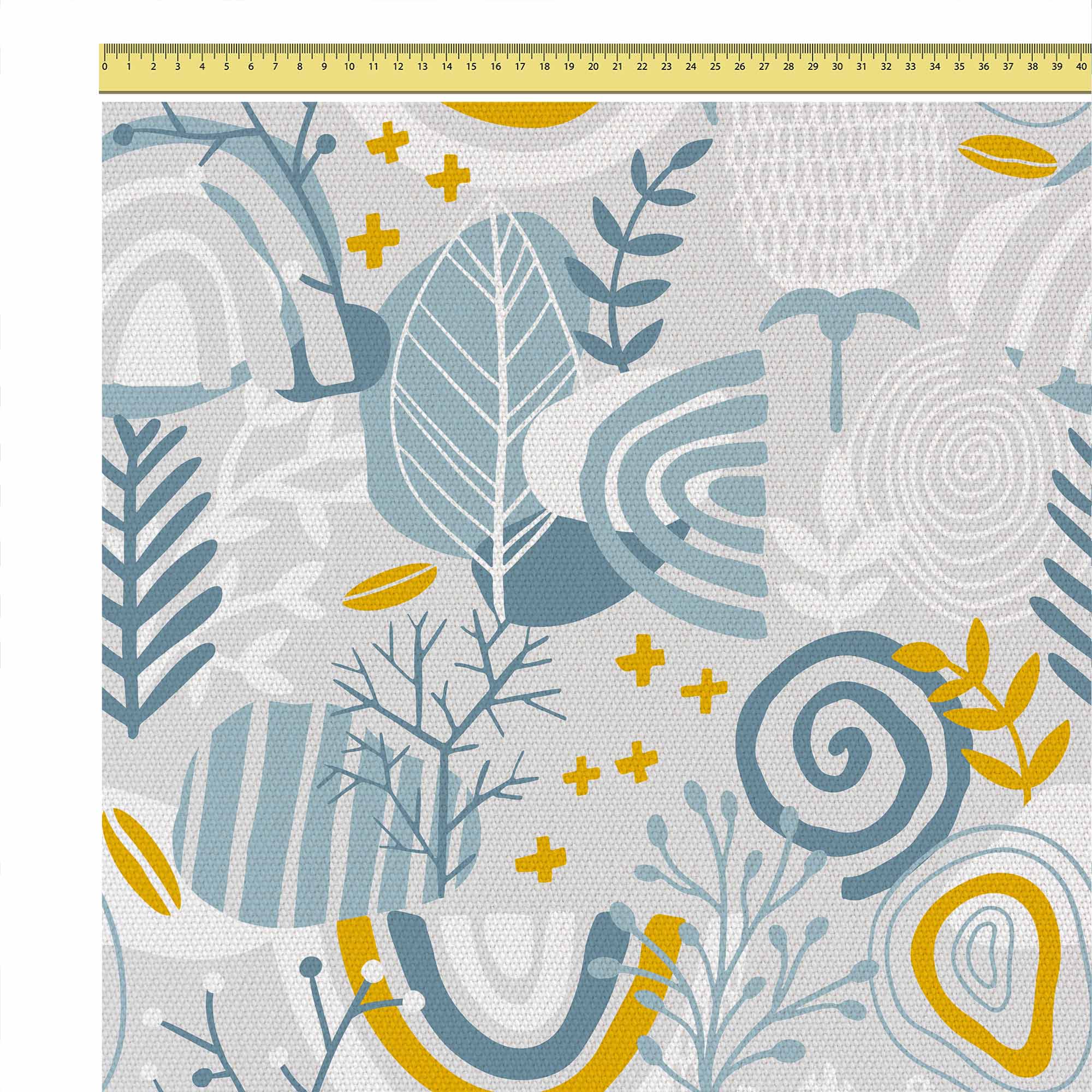 Grey Floral Pattern