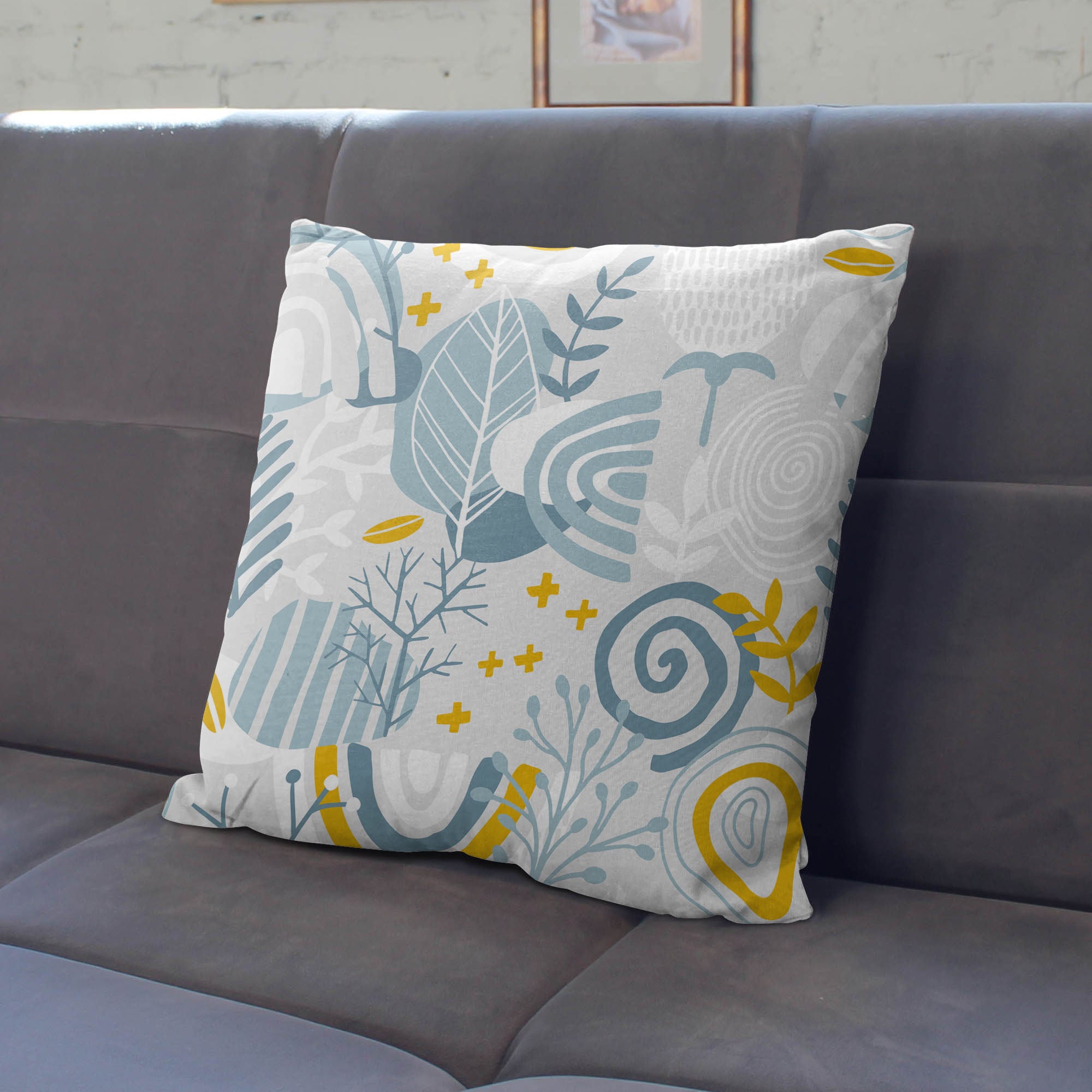 Grey Floral Pattern