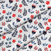 Scandi Flowers Flat Microfiber