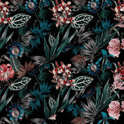 Dark Botanic-Tkanina Obrusowa
