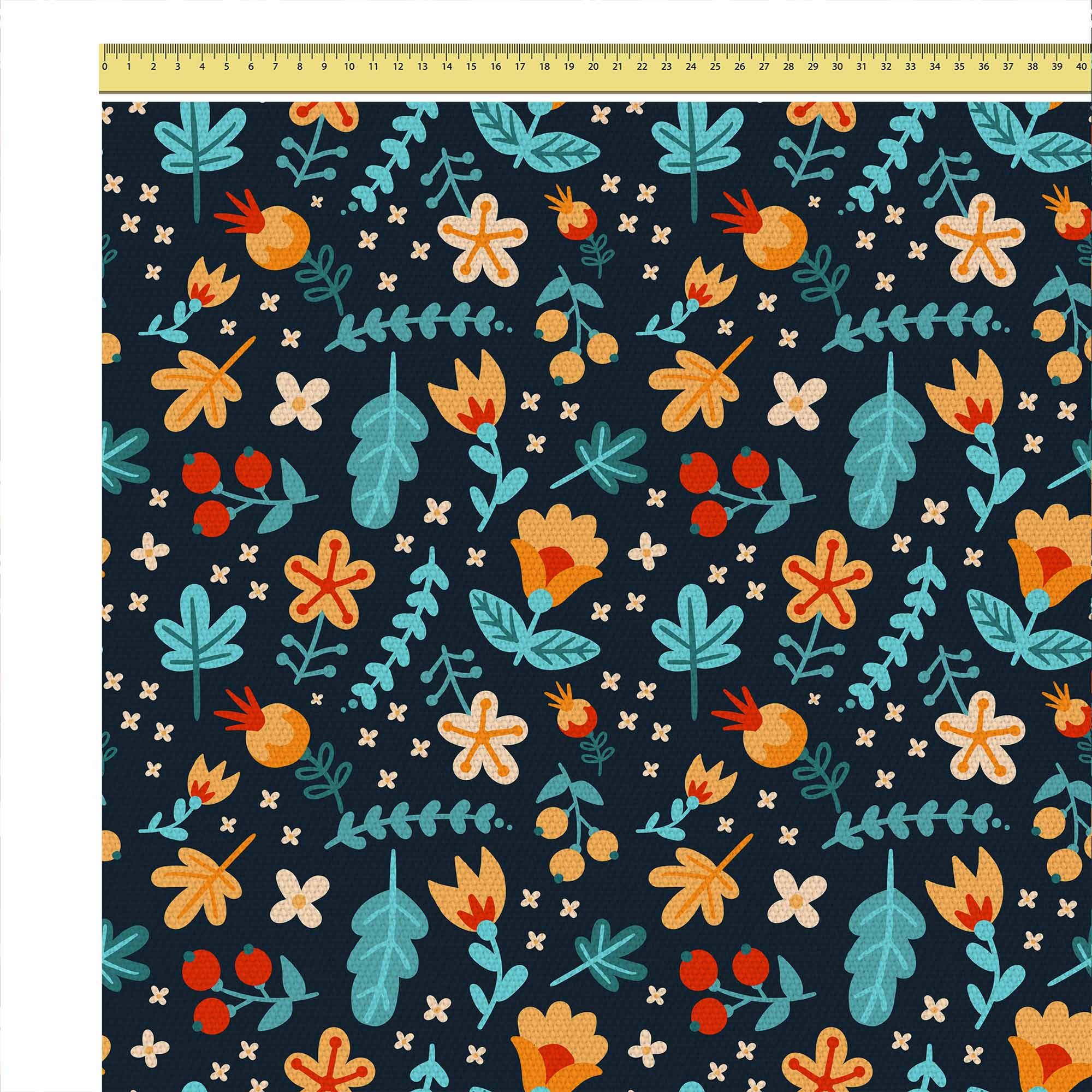 Scattered Flowers-Flat Microfiber