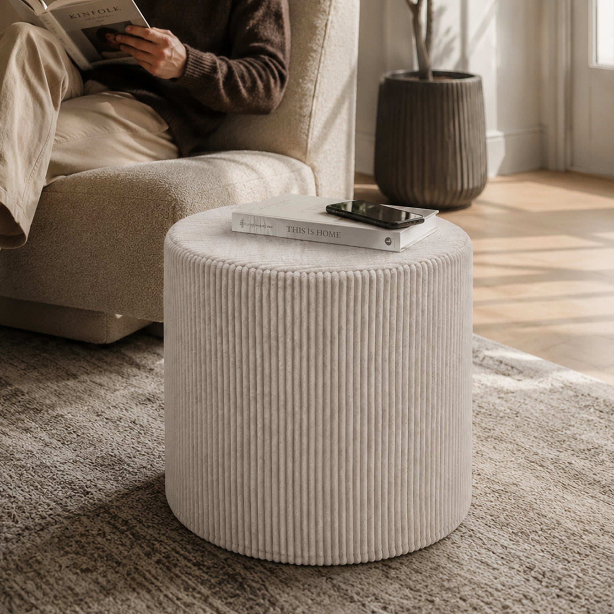 Sitzpouf Qubik Braunbär-50x50 CM