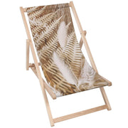 Wooden deck chair Boho Plants