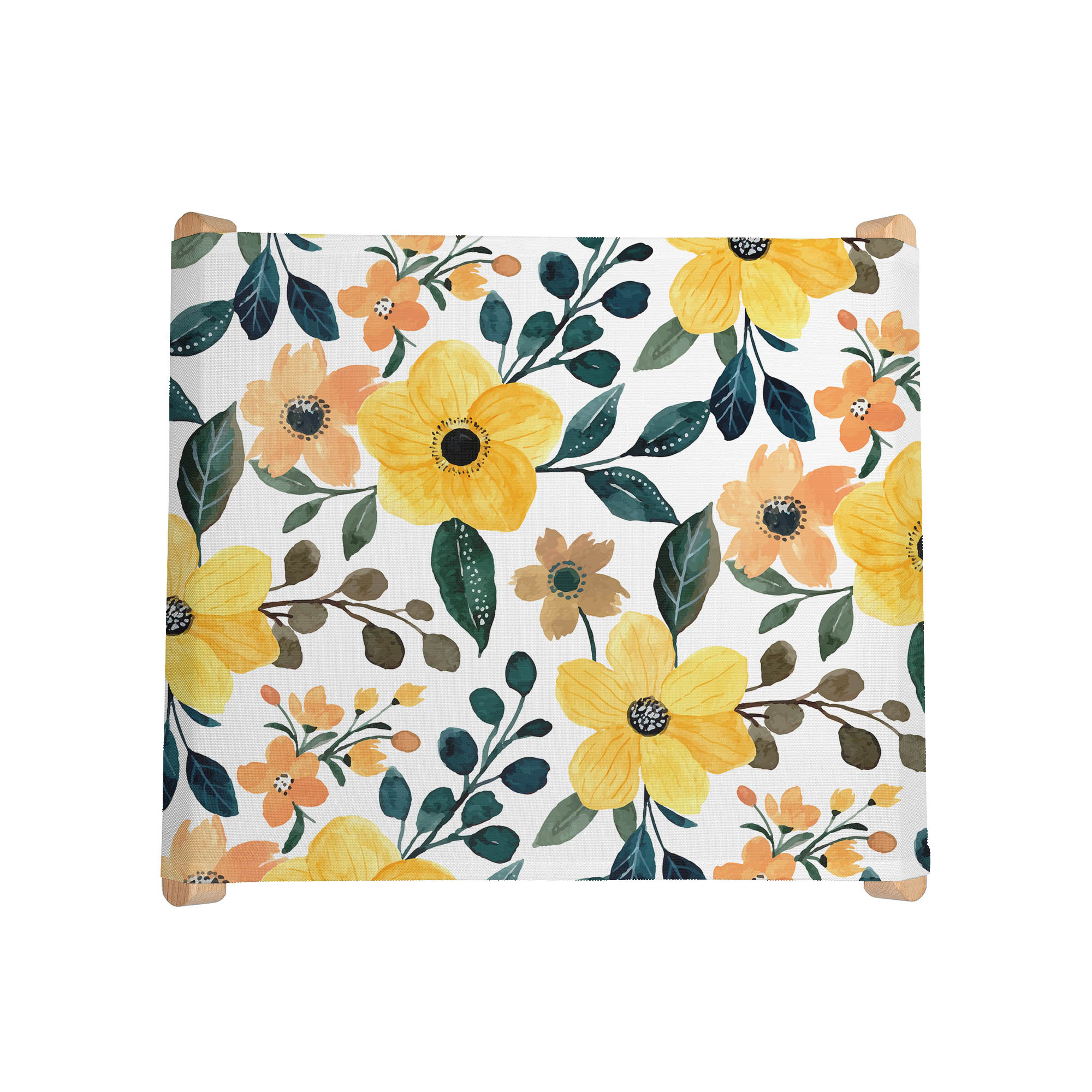 Krzesełko Yellow Floral Watercolor