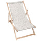 Leżak drewniany Beige Dots -M